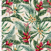 Large Leaf Flower Patterned Digital Printed Fabric